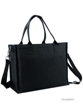 ONEGenug Canvas Tote Bag Large Laptop Crossbody Travel Handbag